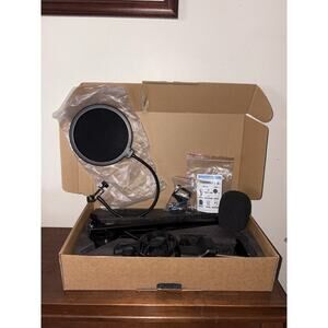 Luling Art Boom Arm Adjustable Suspension Microphone Stand Desk with Accessories